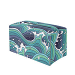 Sea Wave Surfing Pattern Print Leather Tissue Box Cover