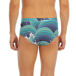 Sea Wave Surfing Pattern Print Men's Briefs