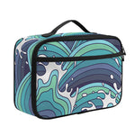 Sea Wave Surfing Pattern Print Portable Lunch Bag