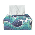 Sea Wave Surfing Pattern Print Rectangle Tissue Box Cover