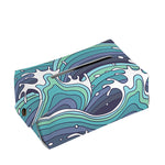Sea Wave Surfing Pattern Print Rectangle Tissue Box Cover