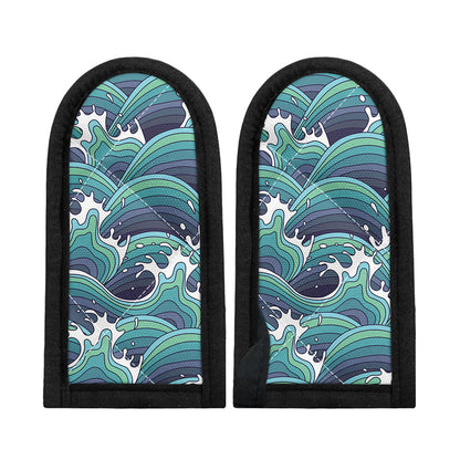 Sea Wave Surfing Pattern Print Skillet Handle Cover