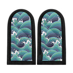 Sea Wave Surfing Pattern Print Skillet Handle Cover