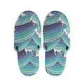 Sea Wave Surfing Pattern Print Slippers