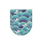 Sea Wave Surfing Pattern Print Toilet Lid Cover