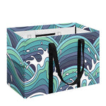 Sea Wave Surfing Pattern Print Utility Tote Bag