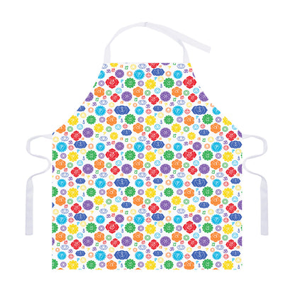 Seven Chakra Symbols Pattern Print Adjustable Apron