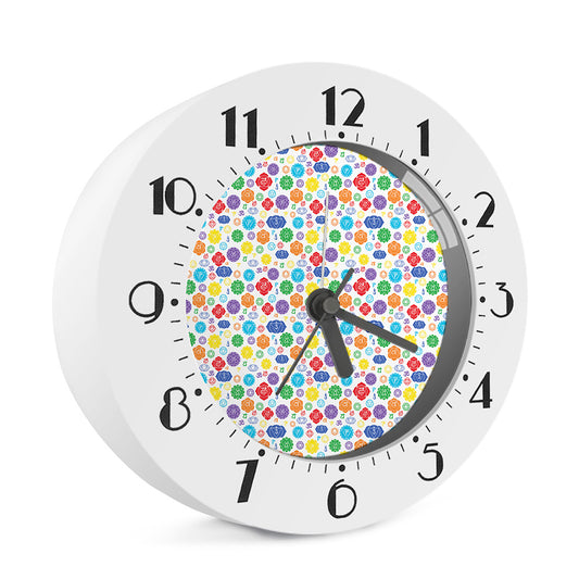 Seven Chakra Symbols Pattern Print Alarm Clock
