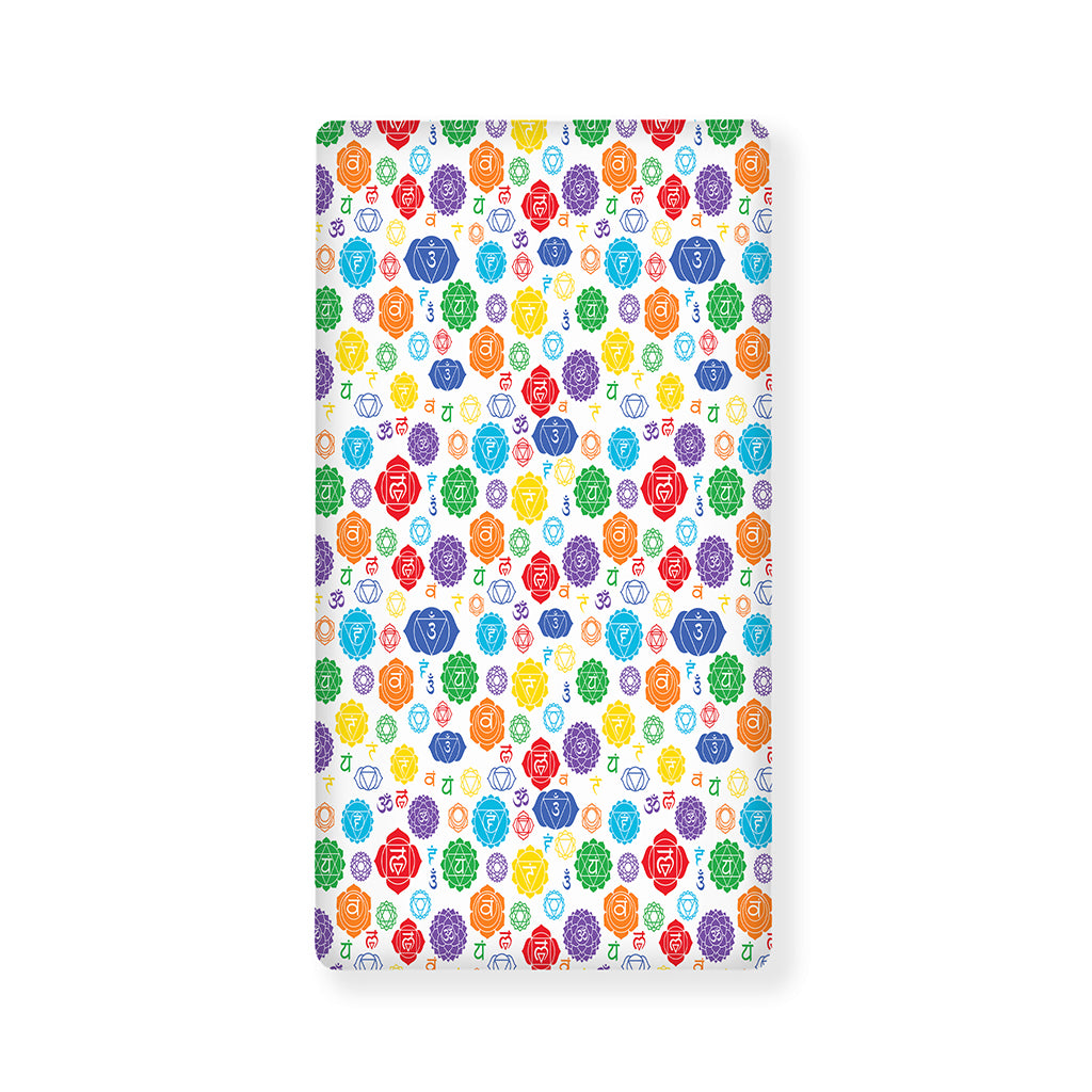 Seven Chakra Symbols Pattern Print Baby Crib Sheet