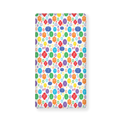 Seven Chakra Symbols Pattern Print Baby Crib Sheet