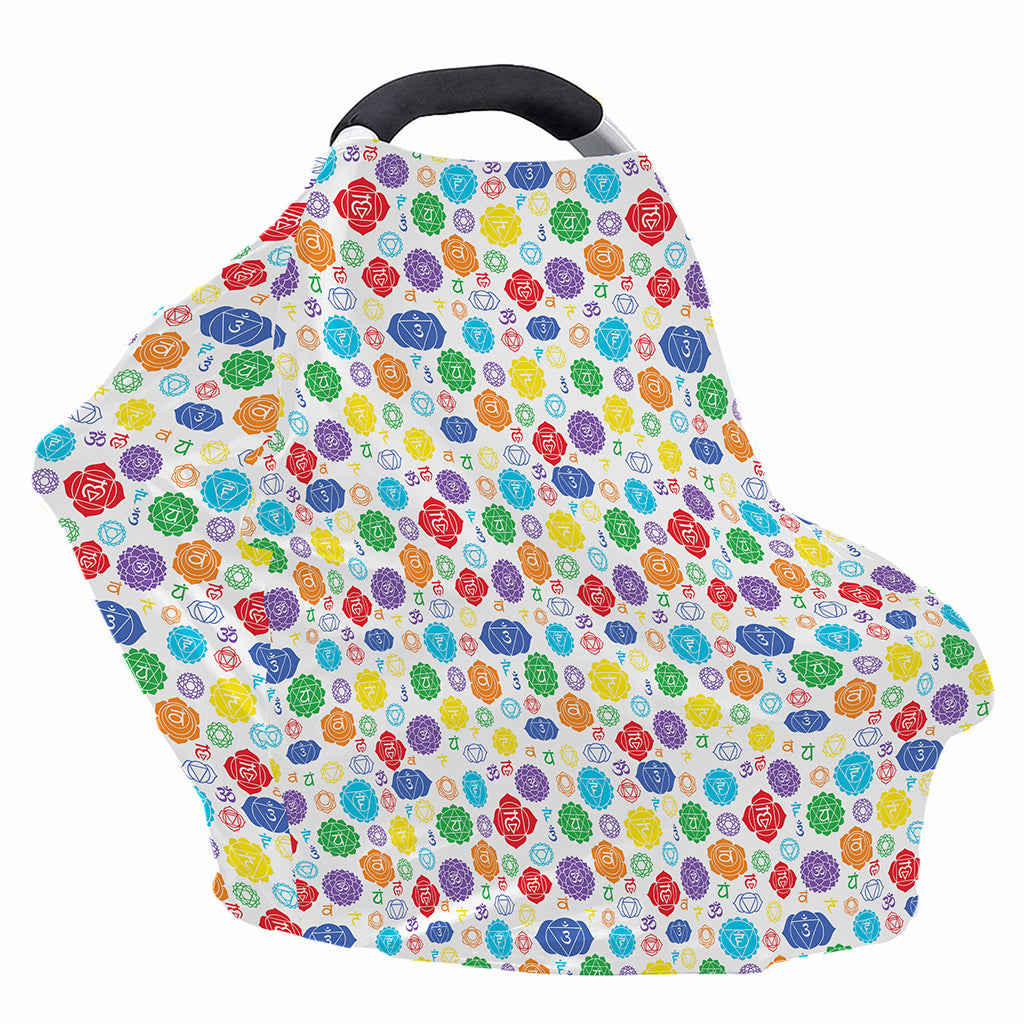 Seven Chakra Symbols Pattern Print Baby Seat Cover