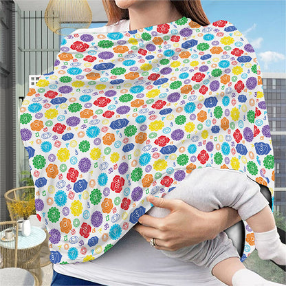 Seven Chakra Symbols Pattern Print Baby Seat Cover