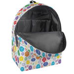 Seven Chakra Symbols Pattern Print Backpack
