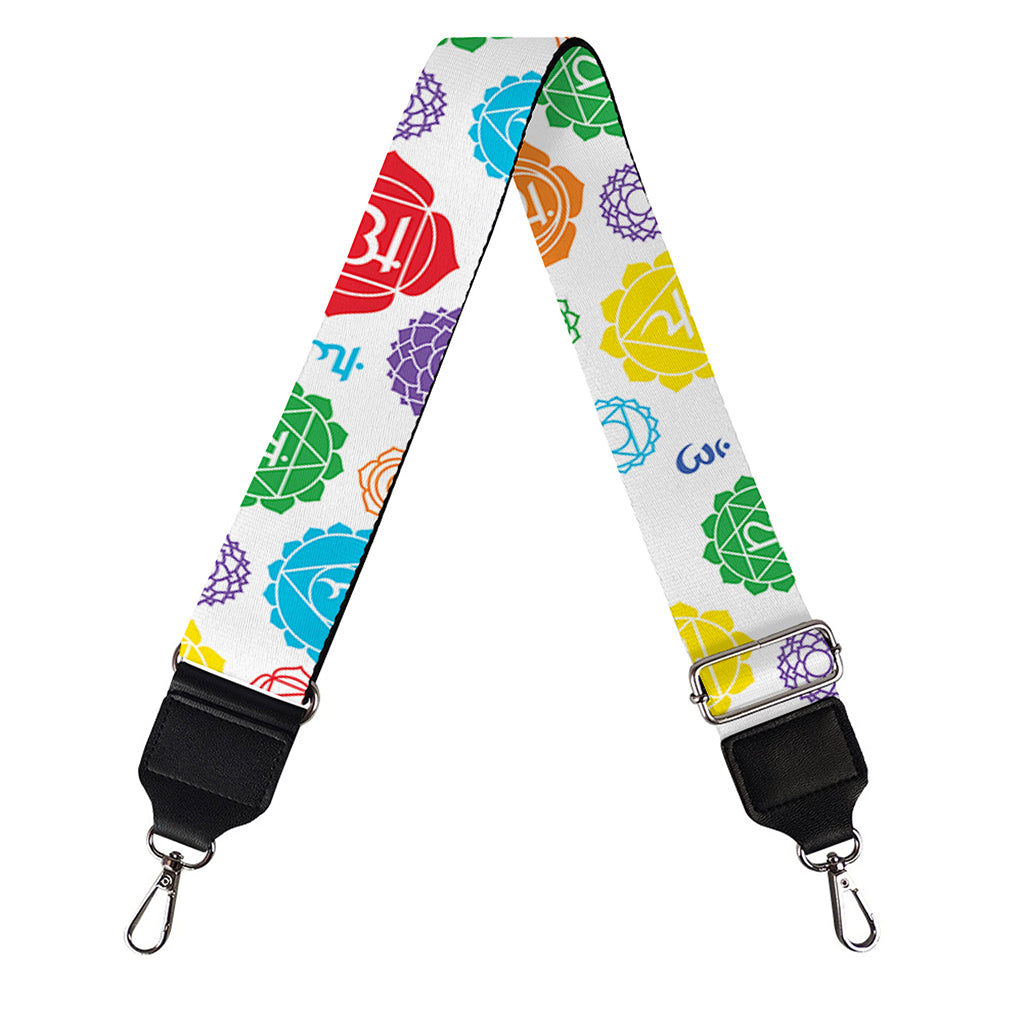 Seven Chakra Symbols Pattern Print Bag Strap