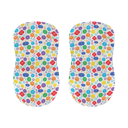 Seven Chakra Symbols Pattern Print Bar Stool Covers