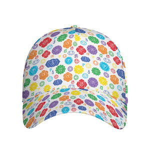 Seven Chakra Symbols Pattern Print Baseball Cap