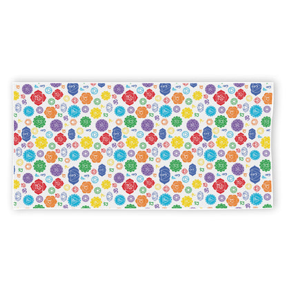 Seven Chakra Symbols Pattern Print Beach Towel