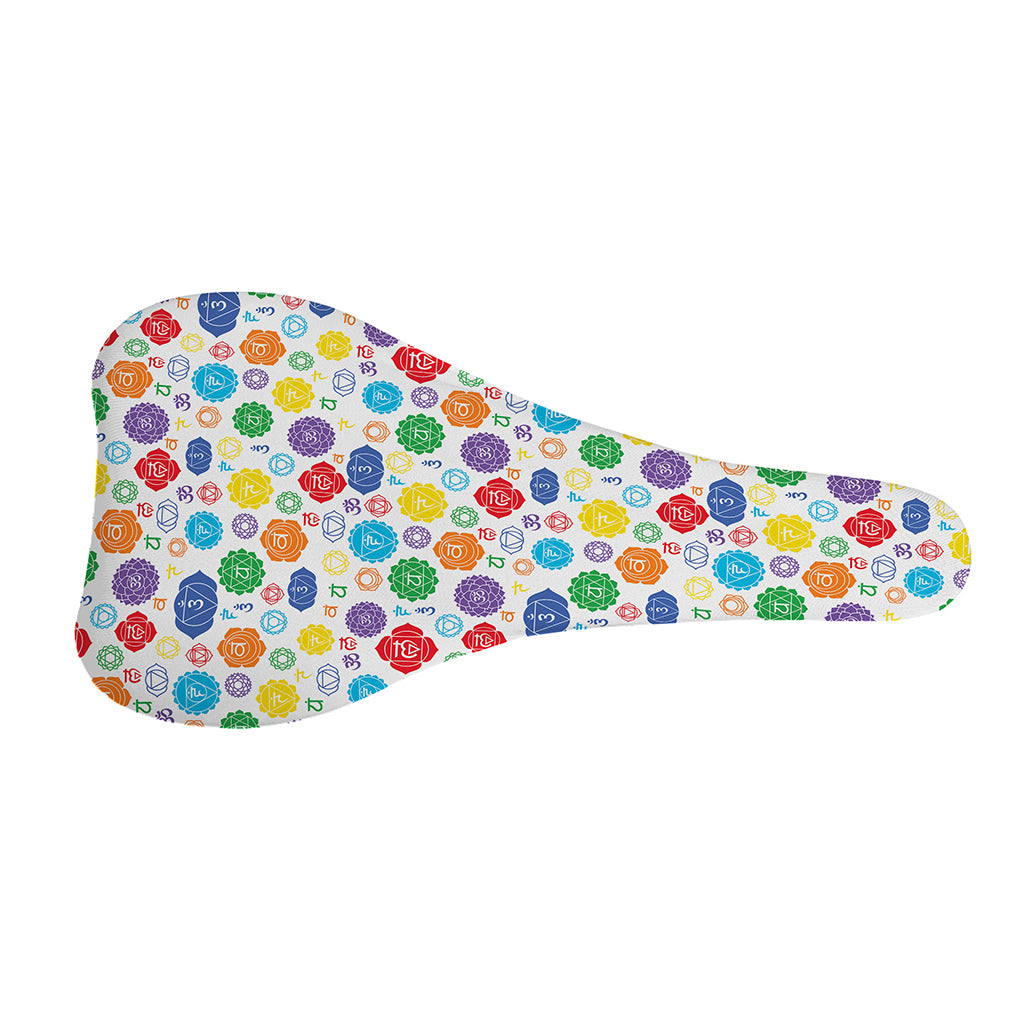 Seven Chakra Symbols Pattern Print Bicycle Seat Cover