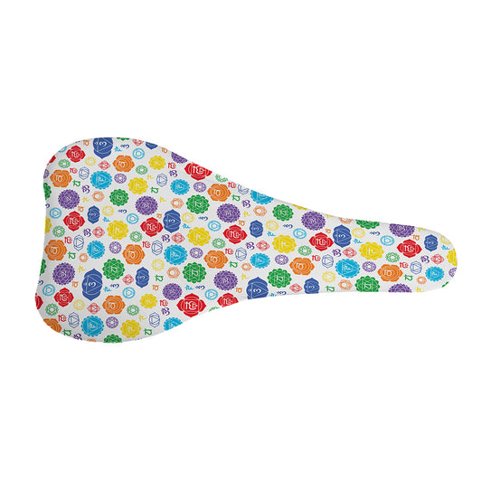 Seven Chakra Symbols Pattern Print Bicycle Seat Cover