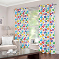 Seven Chakra Symbols Pattern Print Dimout Grommet Curtains
