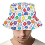Seven Chakra Symbols Pattern Print Bucket Hat