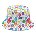 Seven Chakra Symbols Pattern Print Bucket Hat