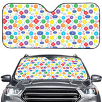 Seven Chakra Symbols Pattern Print Car Windshield Sun Shade