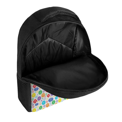 Seven Chakra Symbols Pattern Print Casual Backpack