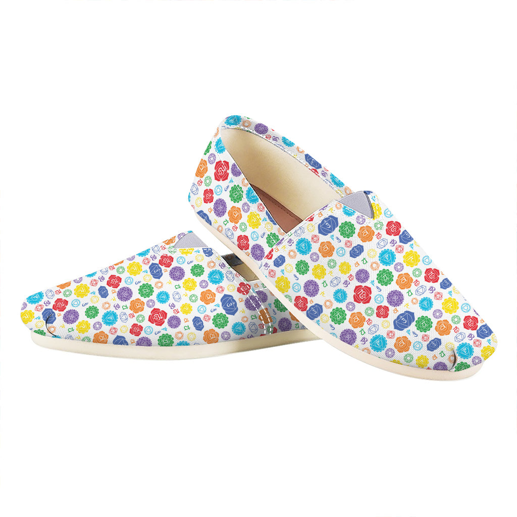 Seven Chakra Symbols Pattern Print Casual Shoes