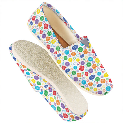 Seven Chakra Symbols Pattern Print Casual Shoes