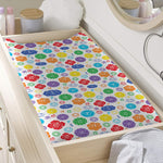 Seven Chakra Symbols Pattern Print Changing Pad Cover