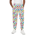 Seven Chakra Symbols Pattern Print Cotton Sweatpants