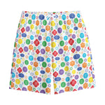 Seven Chakra Symbols Pattern Print Cotton Shorts
