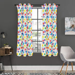 Seven Chakra Symbols Pattern Print Curtain