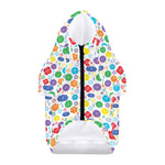 Seven Chakra Symbols Pattern Print Dog Zip Up Hoodie