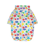 Seven Chakra Symbols Pattern Print Dog Zip Up Hoodie