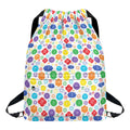 Seven Chakra Symbols Pattern Print Drawstring Backpack