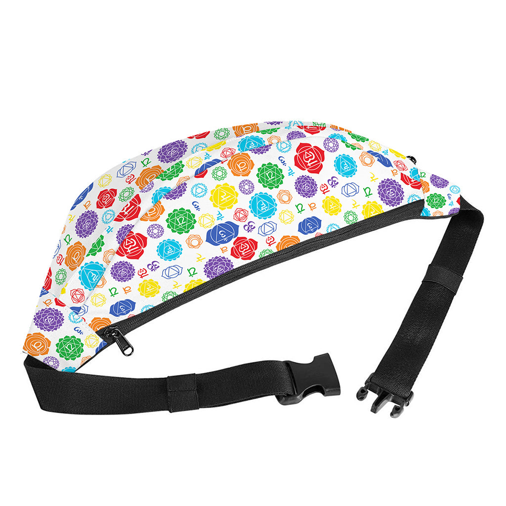 Seven Chakra Symbols Pattern Print Fanny Pack