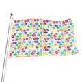 Seven Chakra Symbols Pattern Print Flag