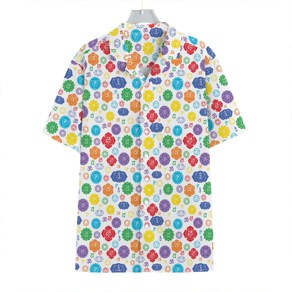 Seven Chakra Symbols Pattern Print Hawaiian Shirt