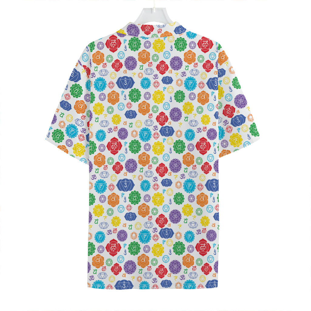 Seven Chakra Symbols Pattern Print Hawaiian Shirt