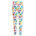Seven Chakra Symbols Pattern Print High-Waisted Pocket Leggings