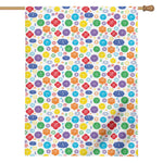 Seven Chakra Symbols Pattern Print House Flag