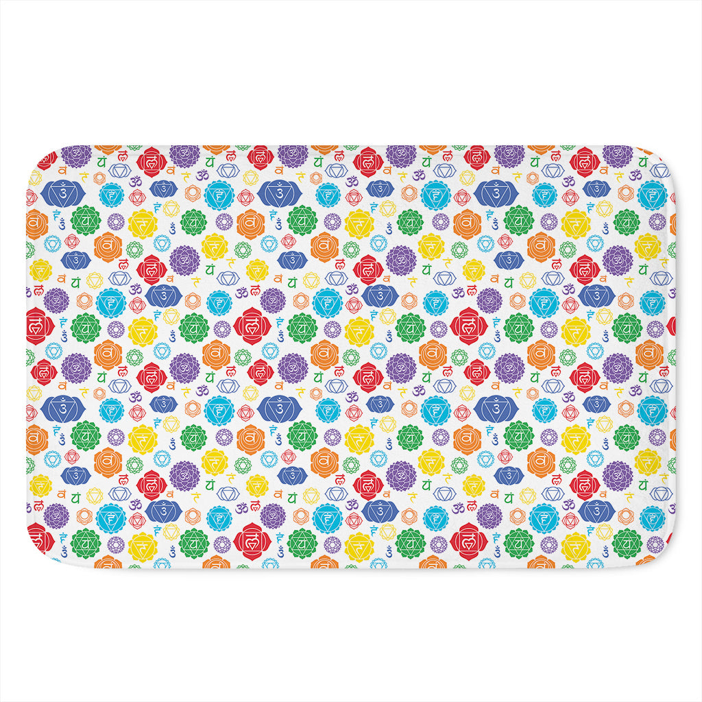 Seven Chakra Symbols Pattern Print Indoor Door Mat