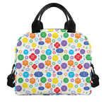 Seven Chakra Symbols Pattern Print Insulated Lunch Bag