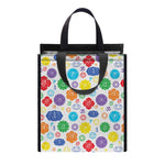 Seven Chakra Symbols Pattern Print Insulated Lunch Tote