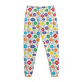 Seven Chakra Symbols Pattern Print Jogger Pants