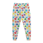 Seven Chakra Symbols Pattern Print Jogger Pants