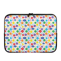 Seven Chakra Symbols Pattern Print Laptop Sleeve