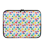 Seven Chakra Symbols Pattern Print Laptop Sleeve